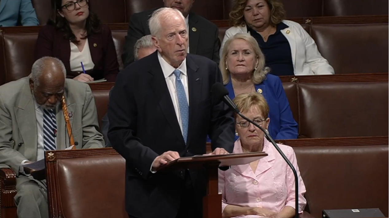 Rep. Thompson at the dais on the floor of the U.S. House of Representatives speaking out against this bill.